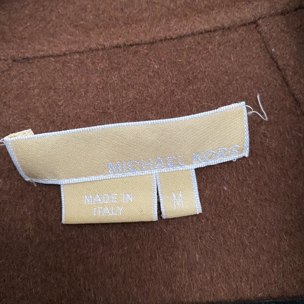 Michael Kors Doubleface Cape in Brown, size Medium - Picture 6 of 7